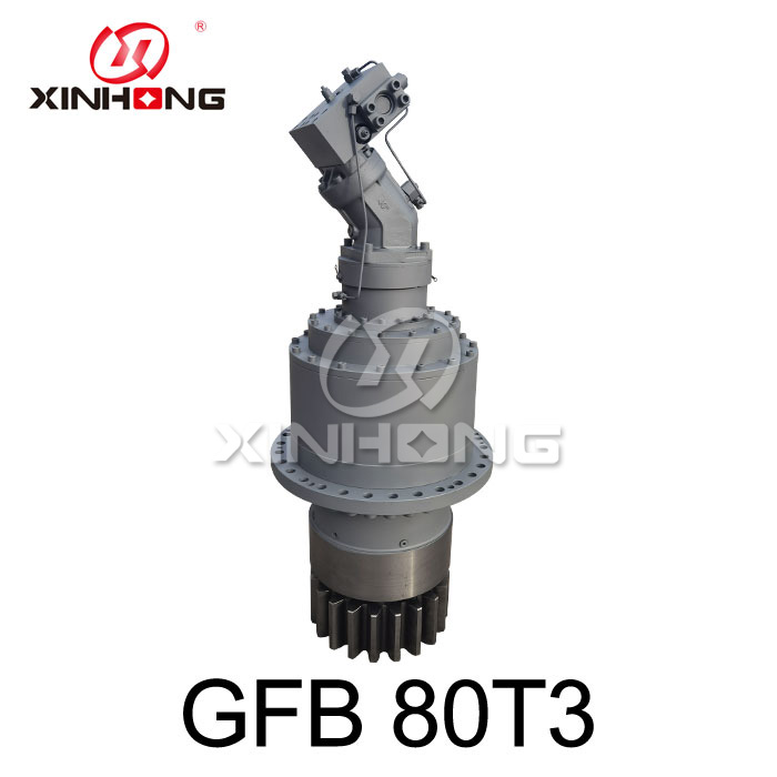 Reducer hidraulik untuk peranti slewing